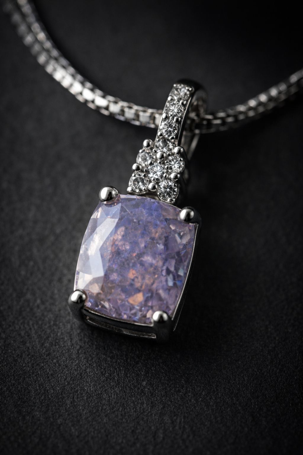 Lilac Radiance Pendant Necklace