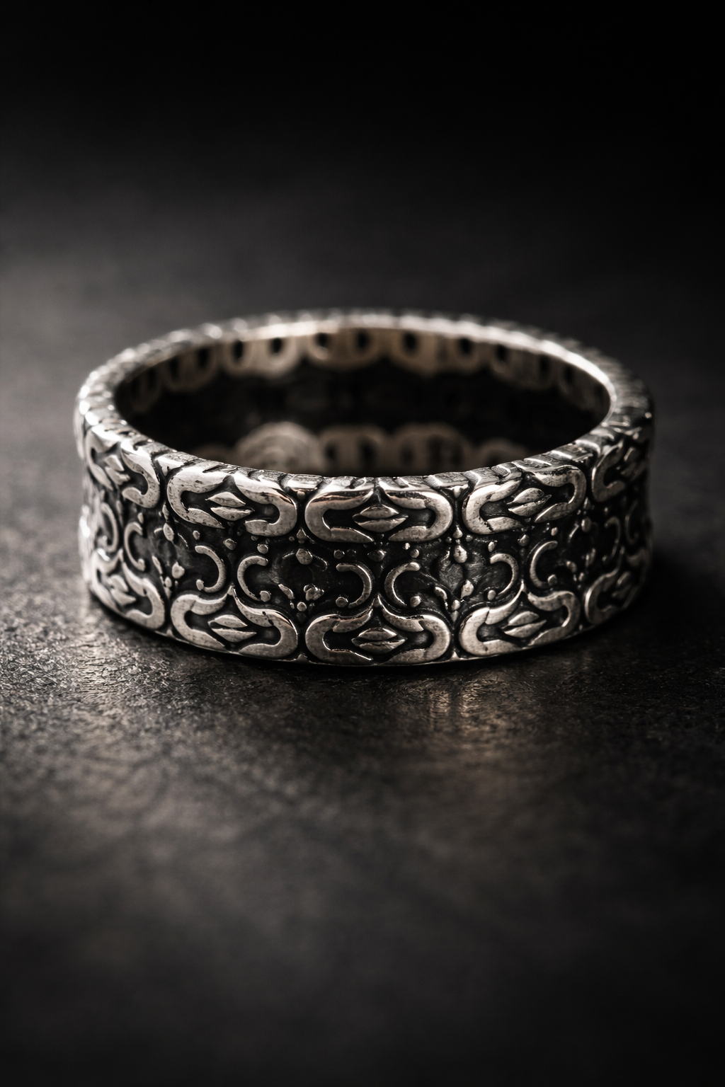 Ornate Engraved Band Ring