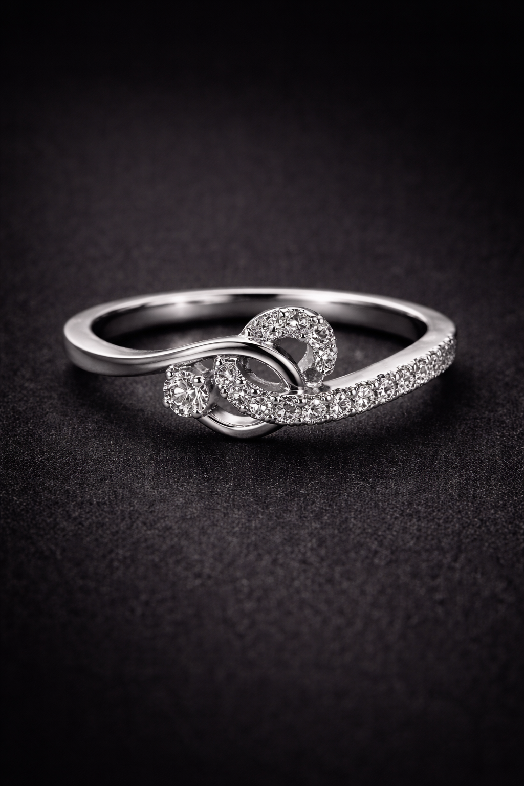 Pavé Loop Adjustable Ring