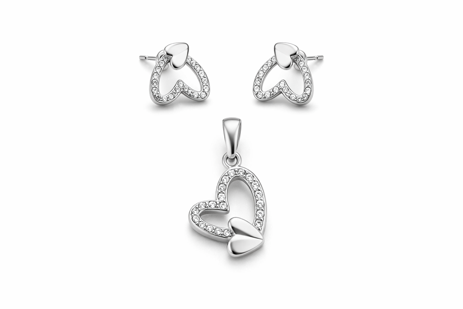 Pavé Butterfly Jewelry Set