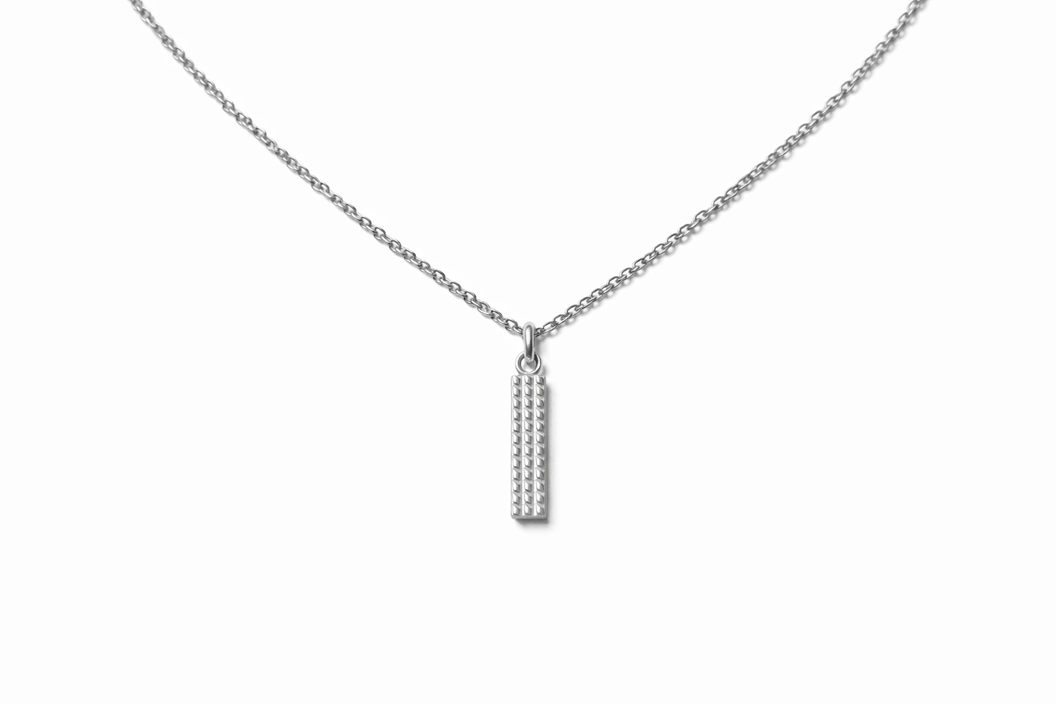 Textured Vertical Bar Pendant