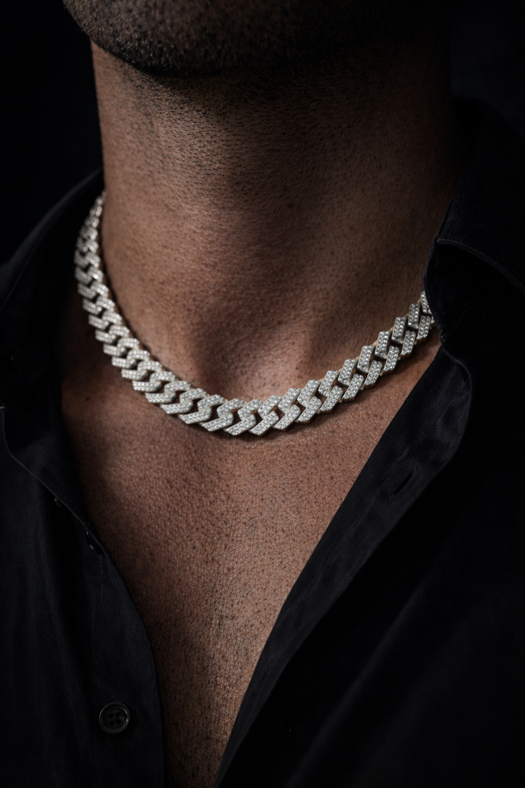 Iced Cuban Link Chain – 925 Sterling Silver