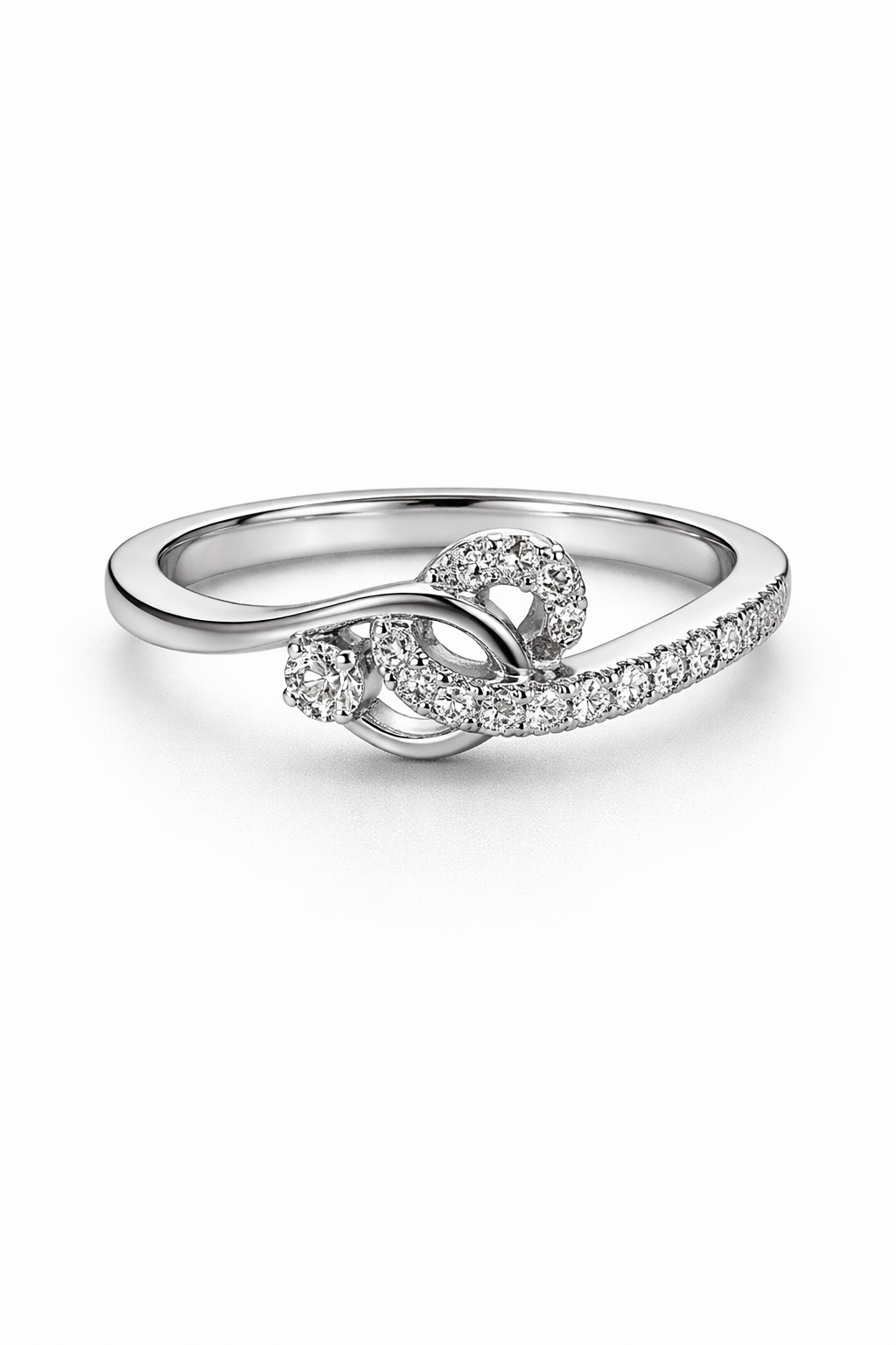 Pavé Loop Adjustable Ring