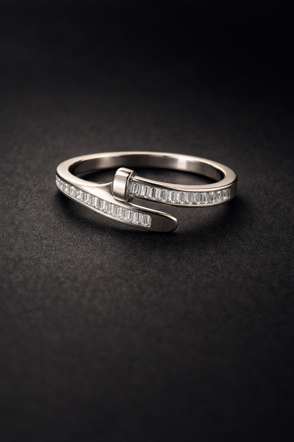 Baguette Wrap Adjustable Ring