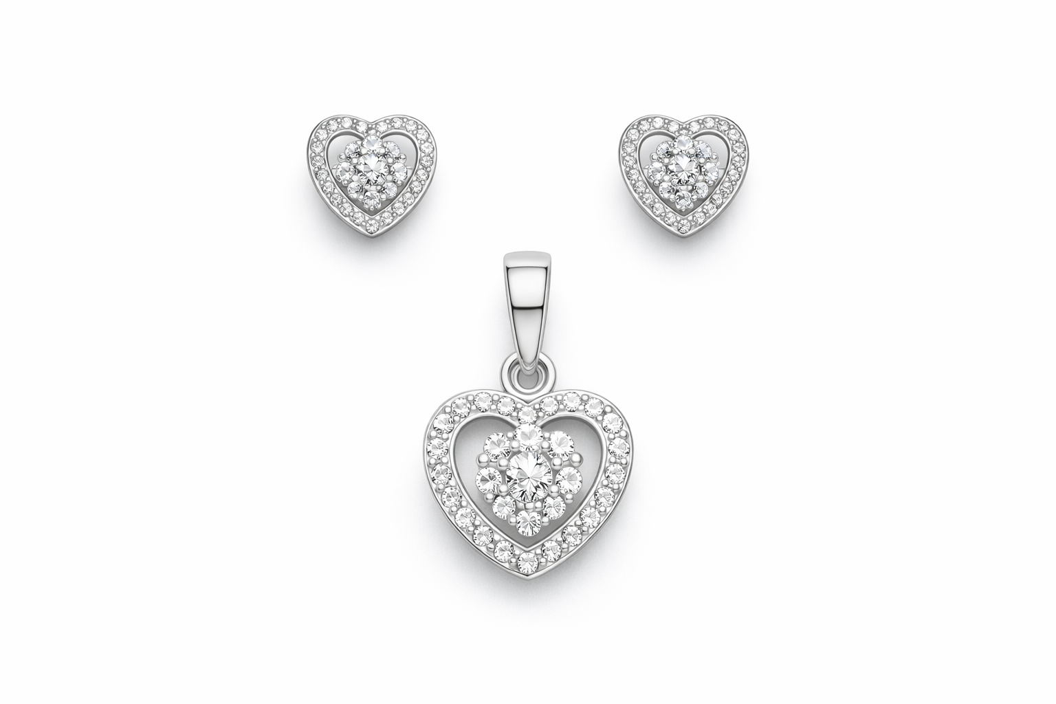 Radiant Heart Jewelry Set