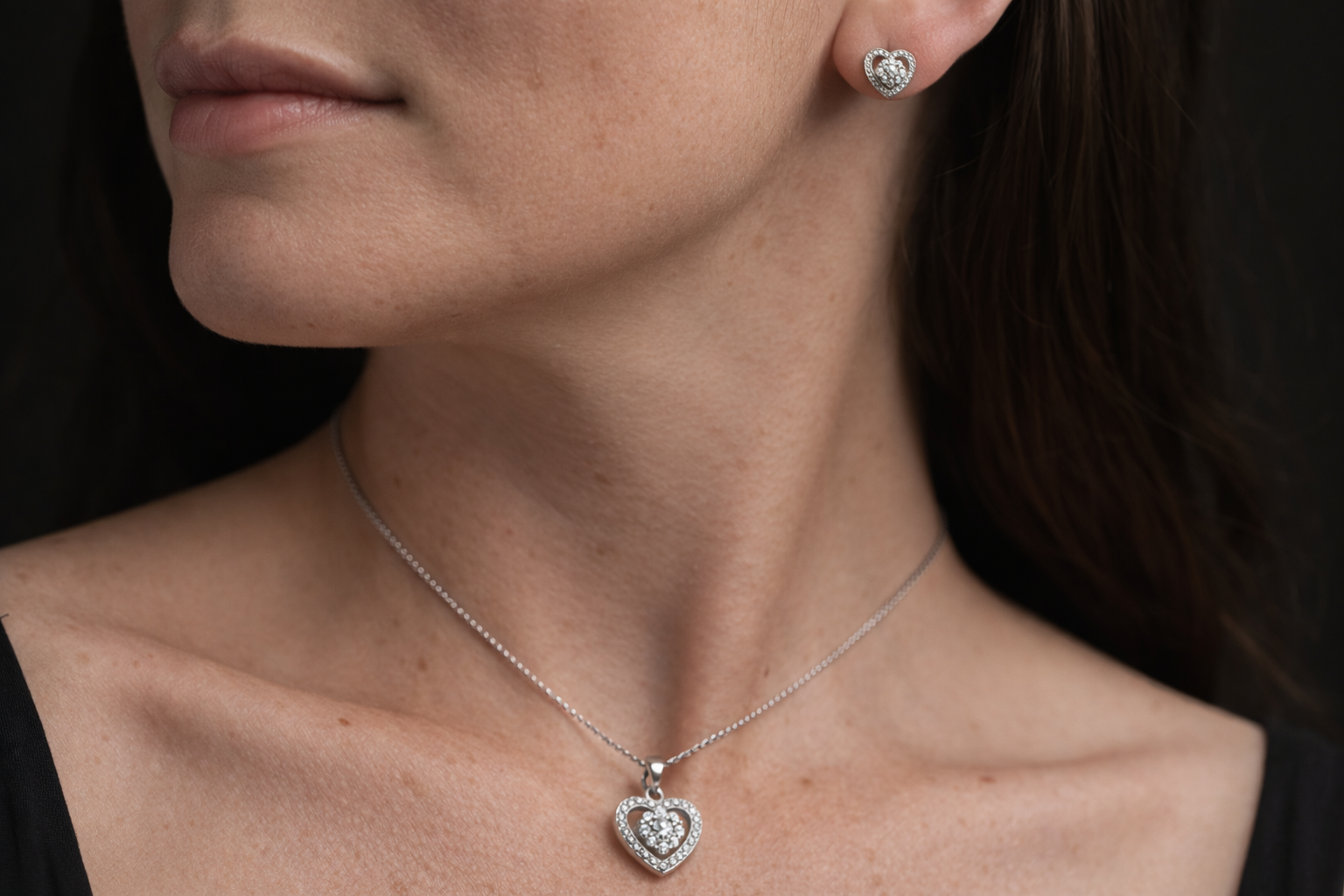 Radiant Heart Jewelry Set