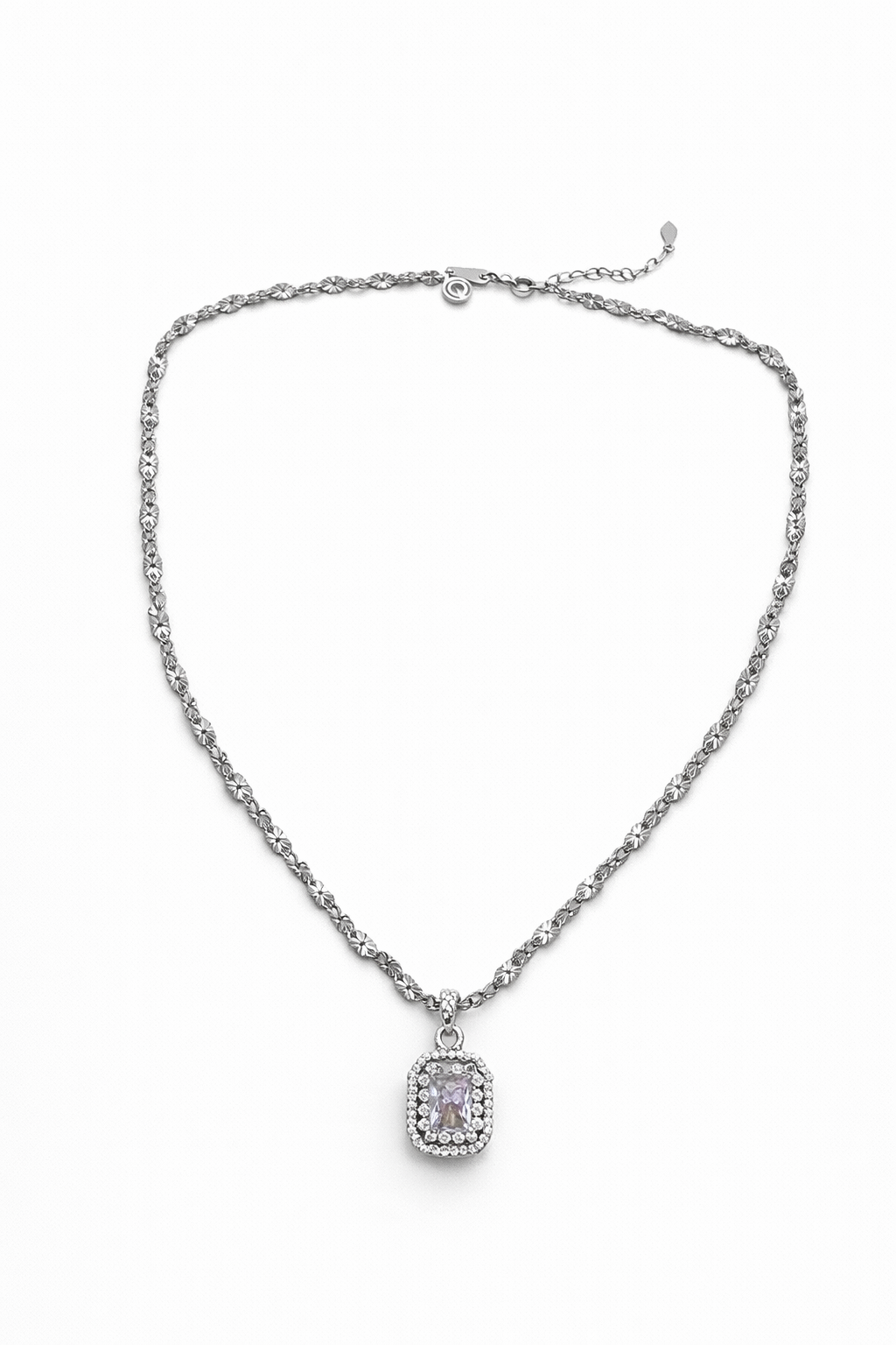 Lilac Halo Pendant Necklace
