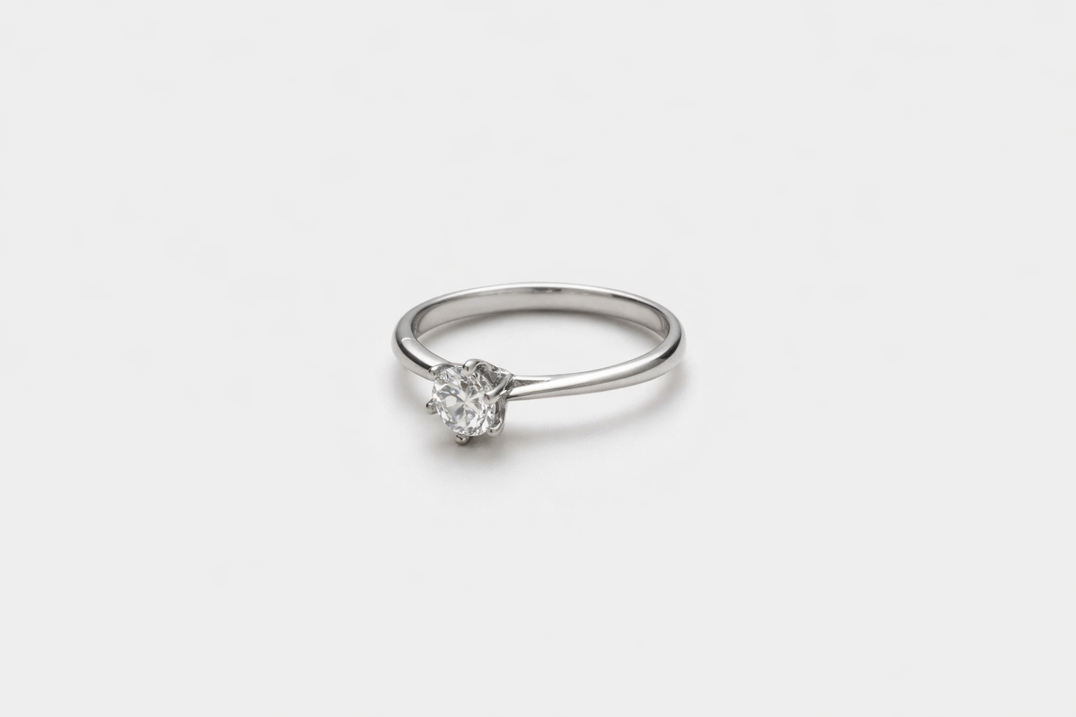 Classic Solitaire Adjustable Ring