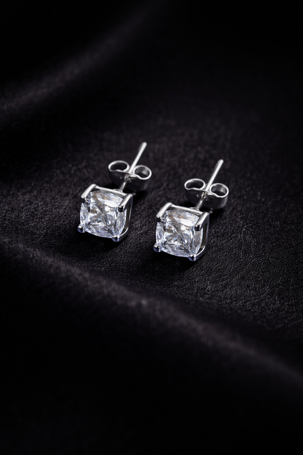 Radiant Square Stud Earrings